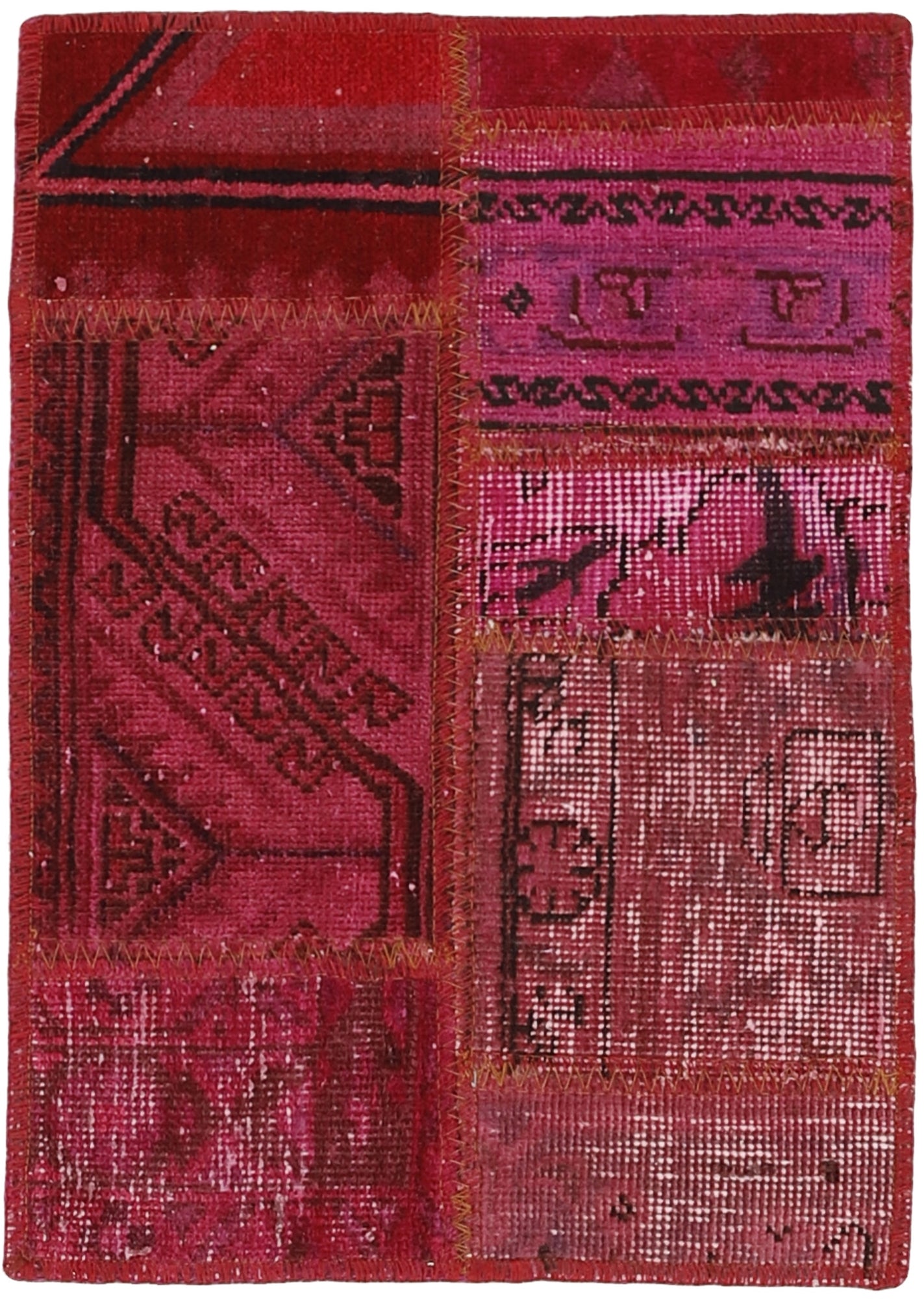MY-RUG Teppich "Vintage Patch Work" Floral & Ornamentiert, Handgeknüpft