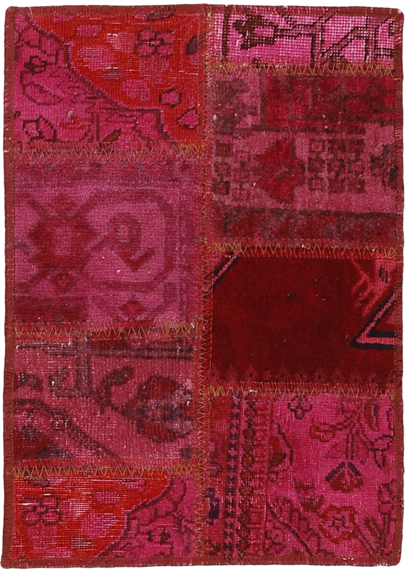 MY-RUG Teppich "Vintage Patch Work" Floral & Ornamentiert, Handgeknüpft