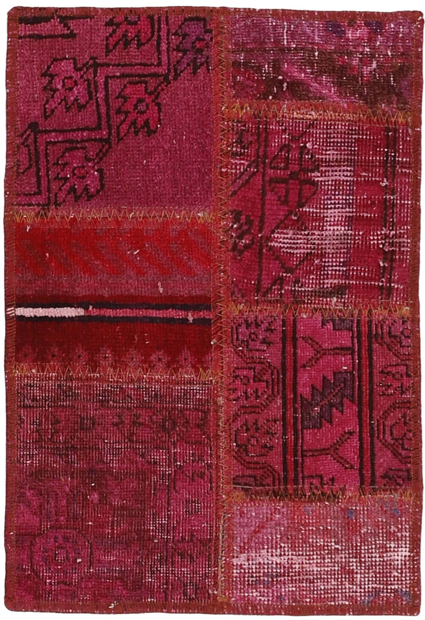 MY-RUG Teppich "Vintage Patch Work" Floral & Ornamentiert, Handgeknüpft