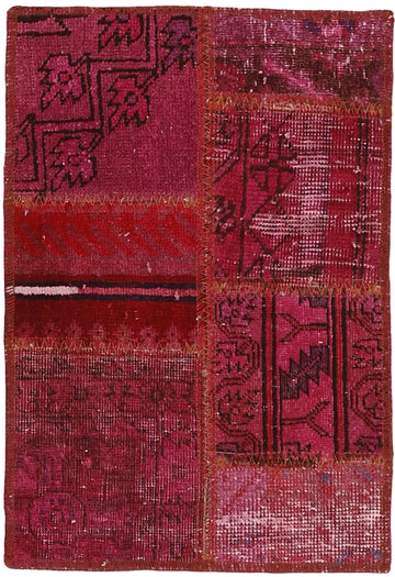 MY-RUG Teppich "Vintage Patch Work" Floral & Ornamentiert, Handgeknüpft