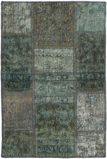 MY-RUG Teppich "Vintage Patch Work" Floral & Ornamentiert, Handgeknüpft