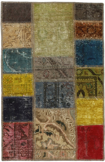 MY-RUG Teppich "Vintage Patch Work" Floral & Ornamentiert, Handgeknüpft