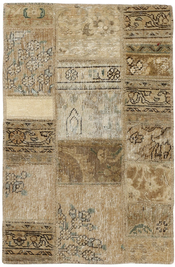 MY-RUG Teppich "Vintage Patch Work" Floral & Ornamentiert, Handgeknüpft