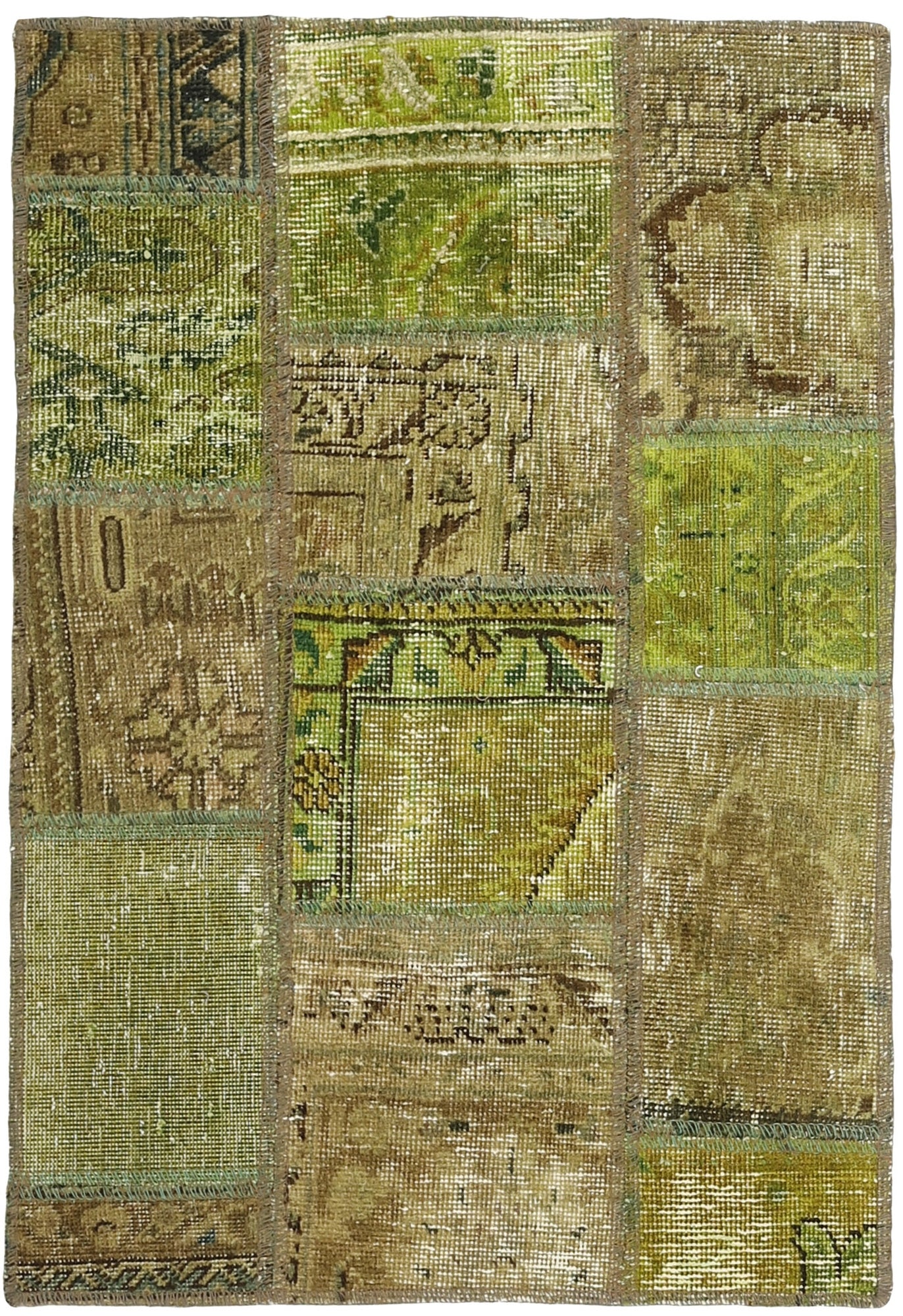 MY-RUG Teppich "Vintage Patch Work" Floral & Ornamentiert, Handgeknüpft