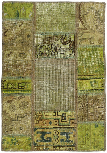 MY-RUG Teppich "Vintage Patch Work" Floral & Ornamentiert, Handgeknüpft