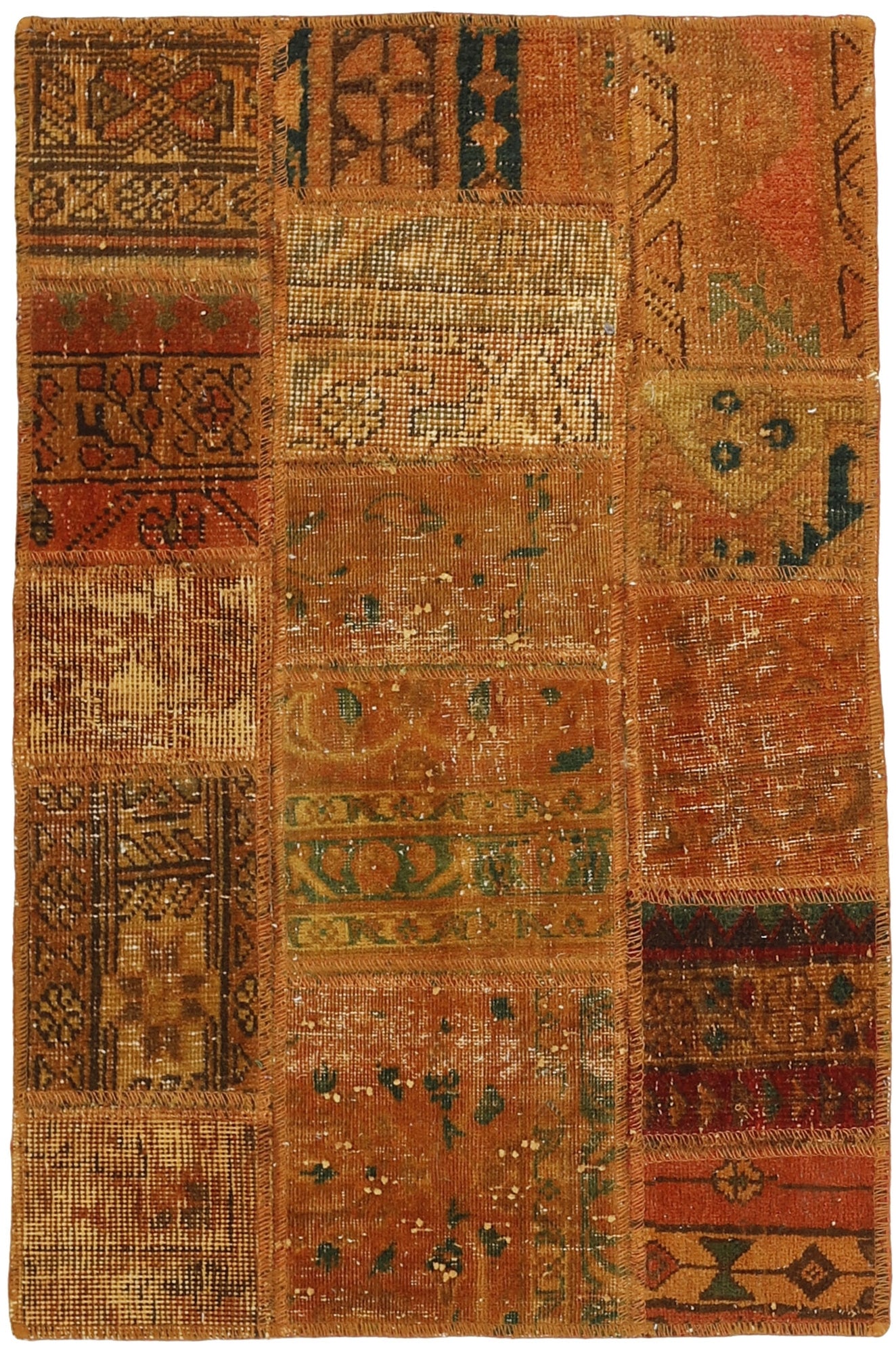 MY-RUG Teppich "Vintage Patch Work" Floral & Ornamentiert, Handgeknüpft