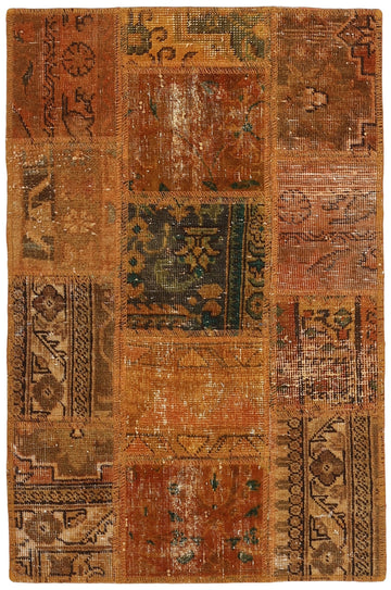 MY-RUG Teppich "Vintage Patch Work" Floral & Ornamentiert, Handgeknüpft