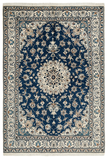 MY-RUG Teppich "Nain Kashmar" Medaillon-Design, Handgeknüpft