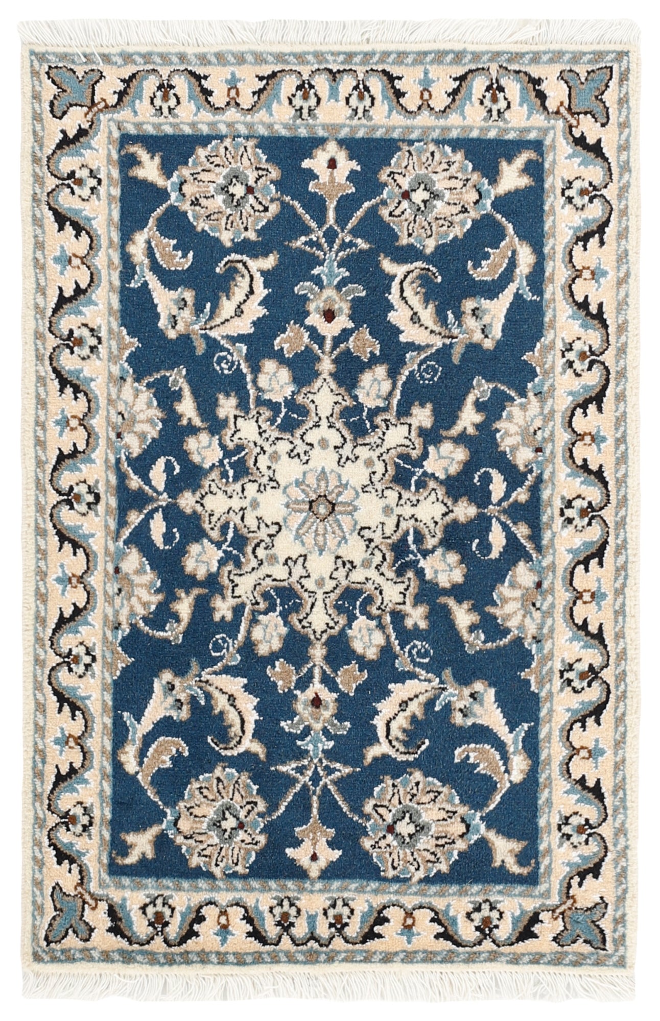 MY-RUG Teppich "Nain Kashmar" Medaillon-Design, Handgeknüpft