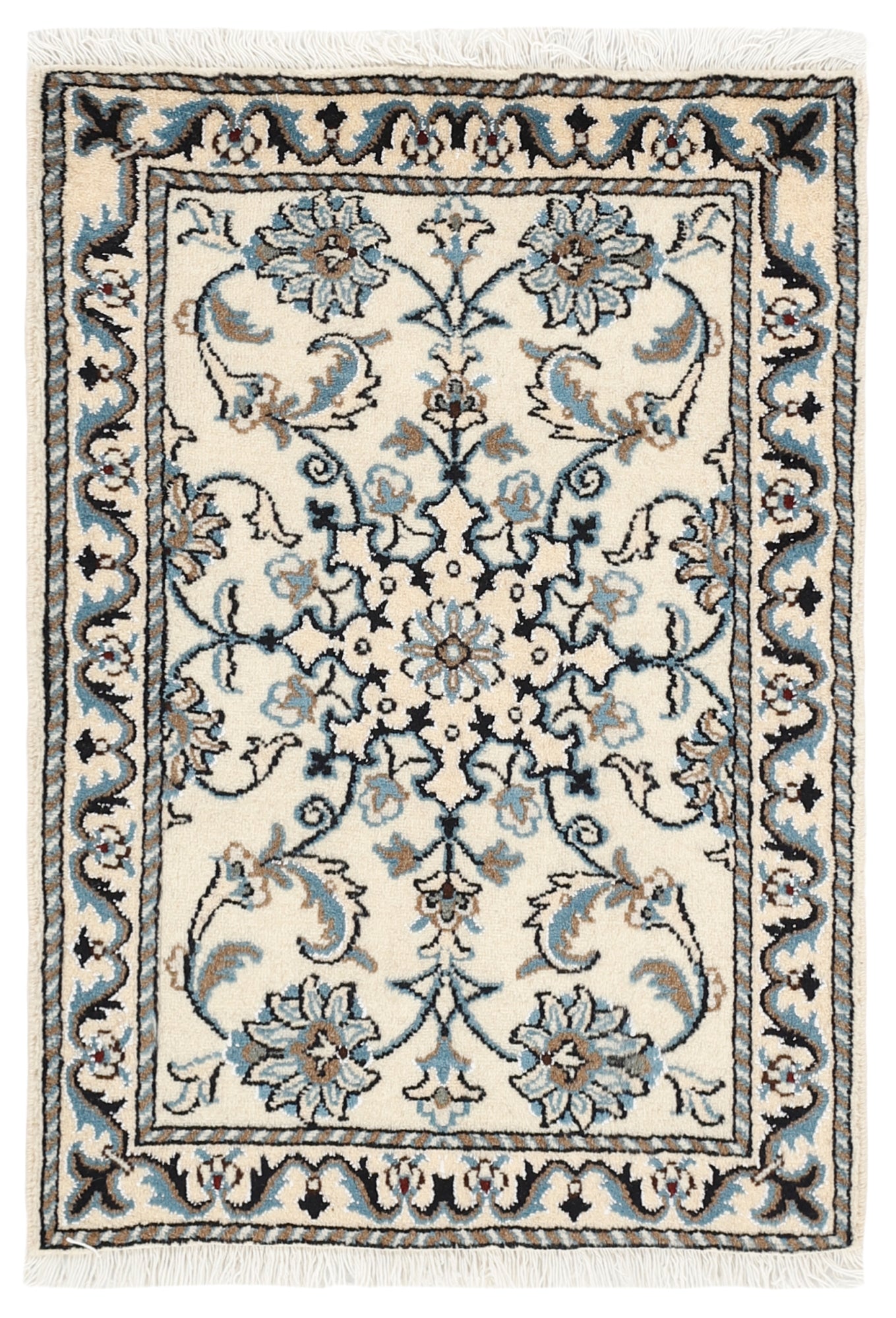MY-RUG Teppich "Nain Kashmar" Medaillon-Design, Handgeknüpft