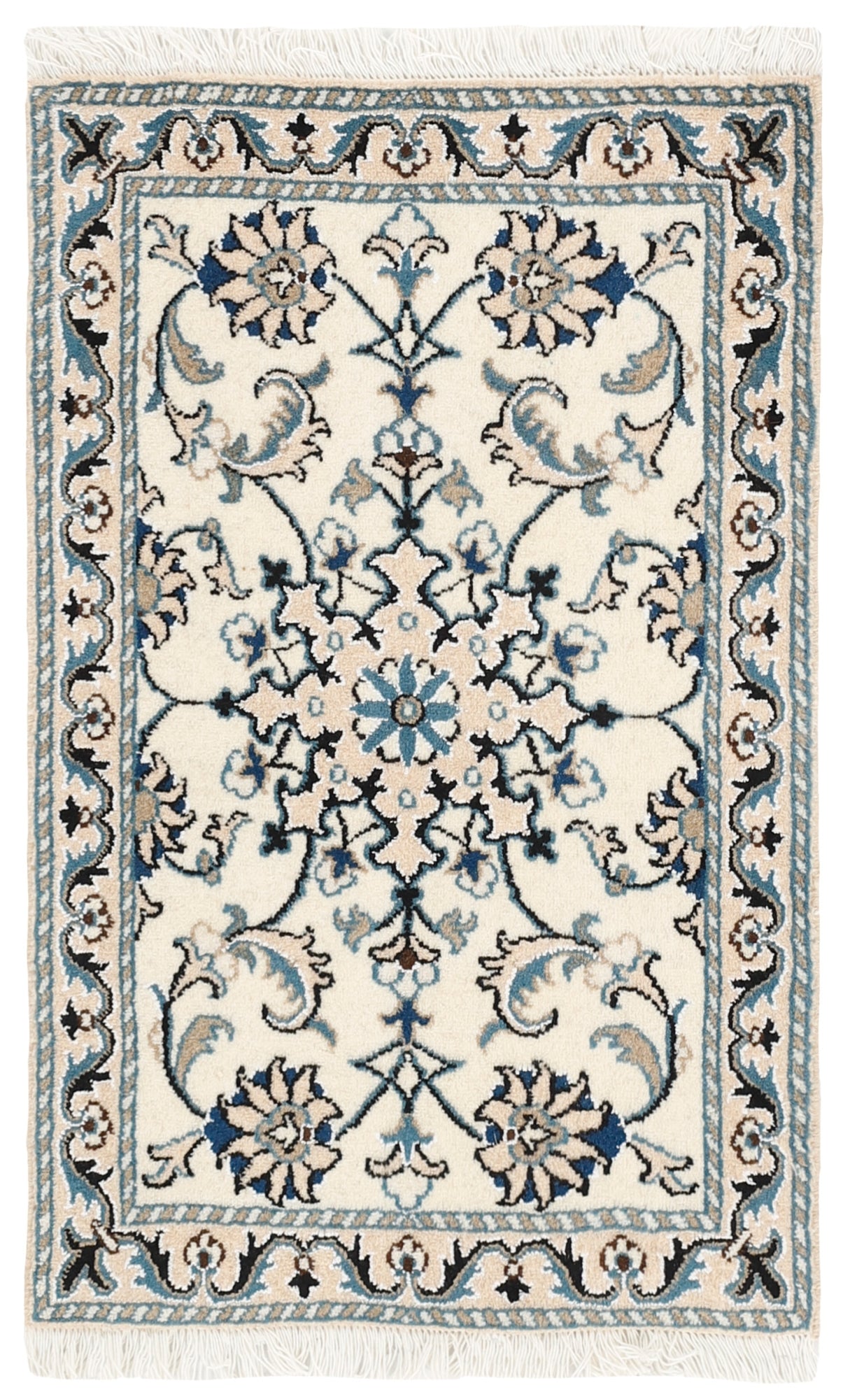 MY-RUG Teppich "Nain Kashmar" Medaillon-Design, Handgeknüpft