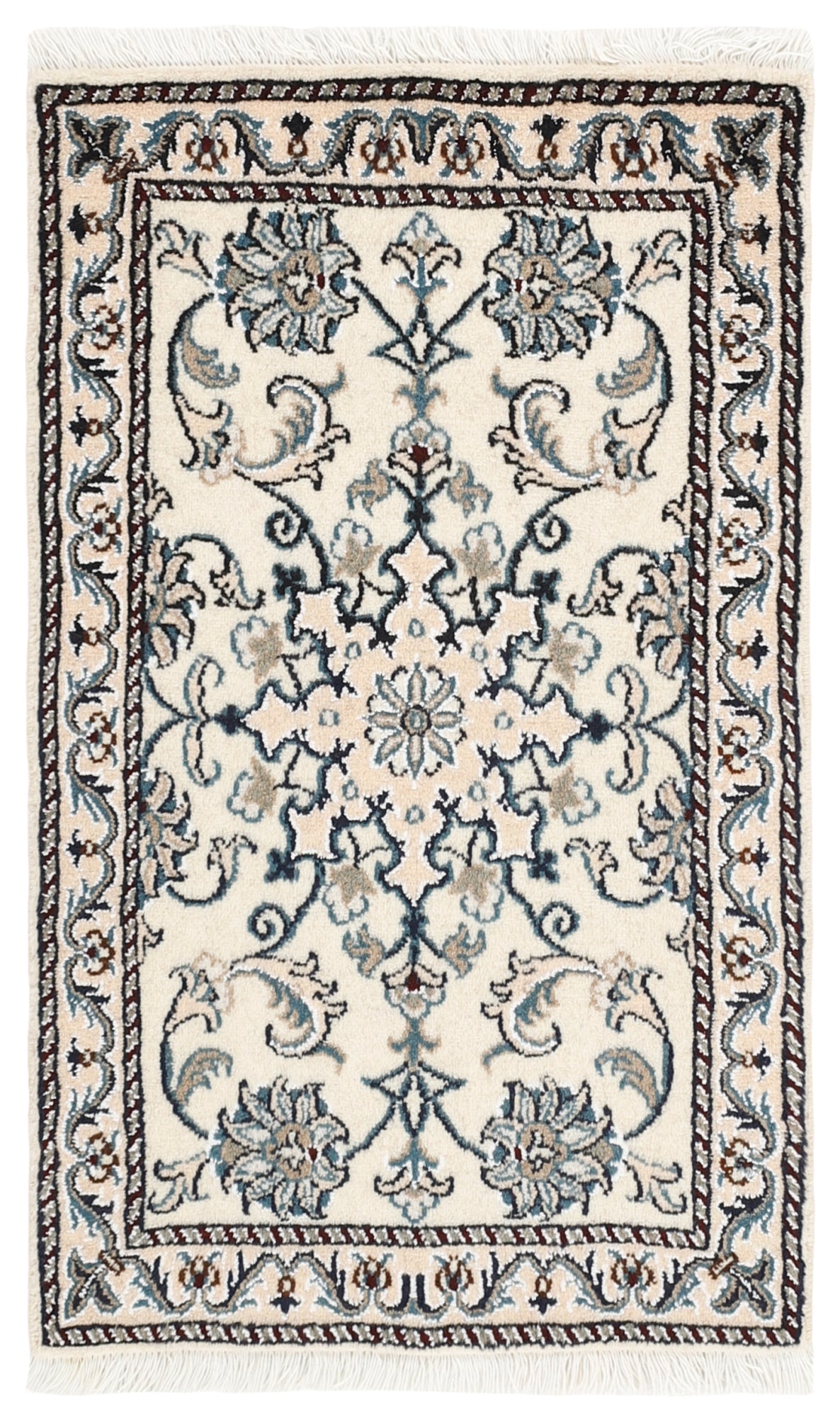 MY-RUG Teppich "Nain Kashmar" Medaillon-Design, Handgeknüpft