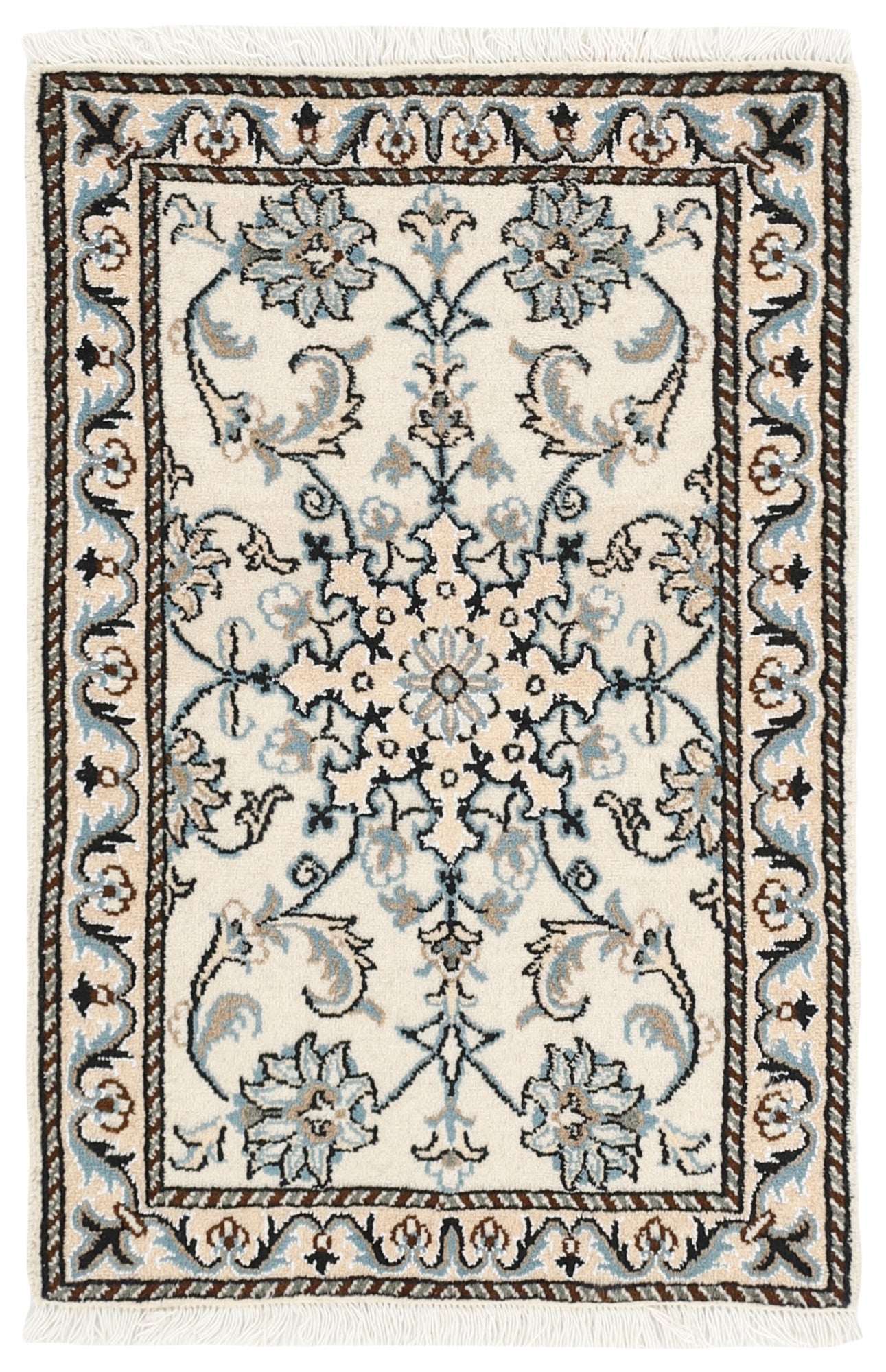 MY-RUG Teppich "Nain Kashmar" Medaillon-Design, Handgeknüpft
