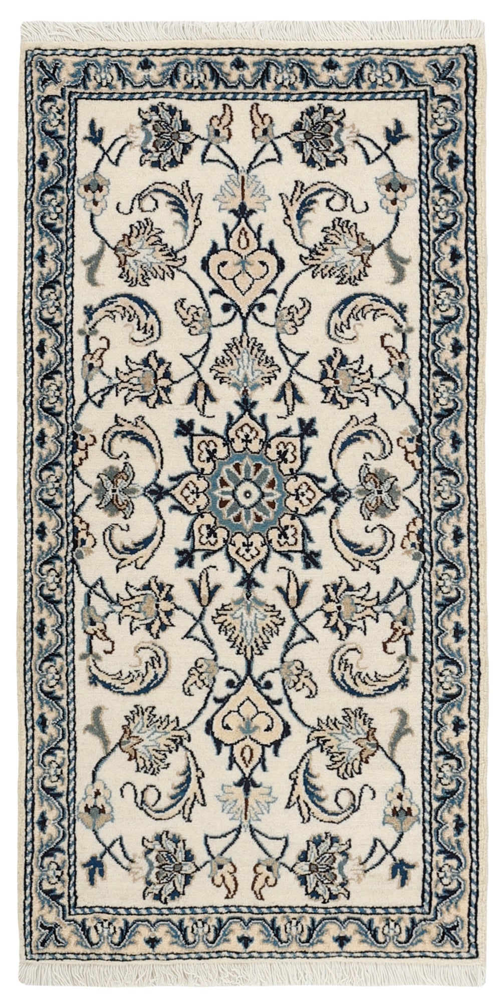 MY-RUG Teppich "Nain Kashmar" Medaillon-Design, Handgeknüpft