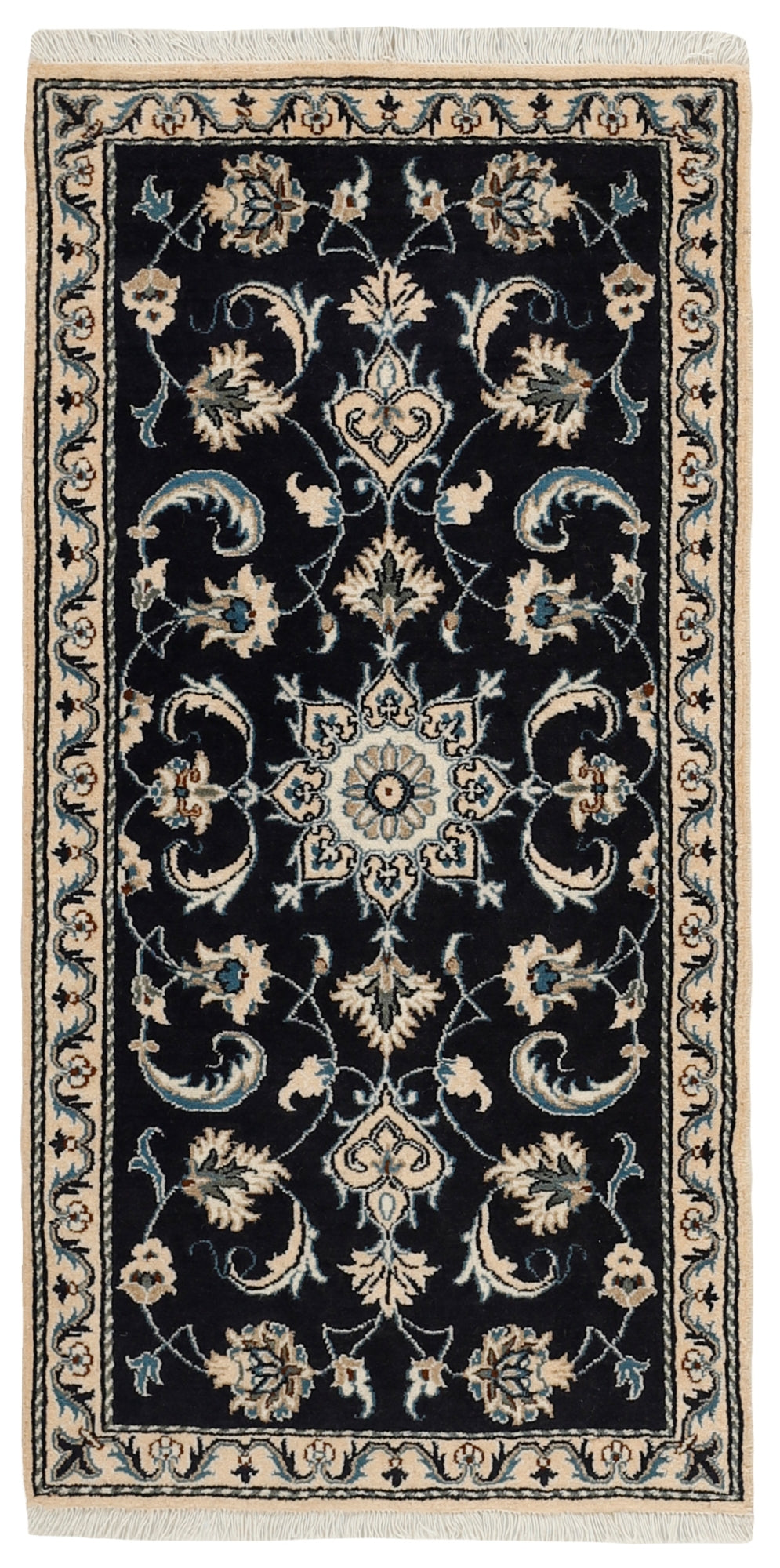 MY-RUG Teppich "Nain Kashmar" Medaillon-Design, Handgeknüpft