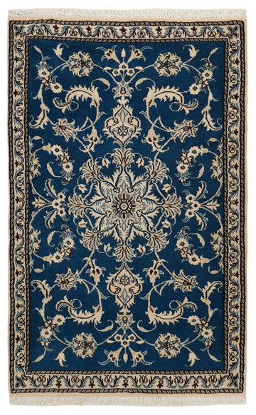 MY-RUG Teppich "Nain Kashmar" Medaillon-Design, Handgeknüpft
