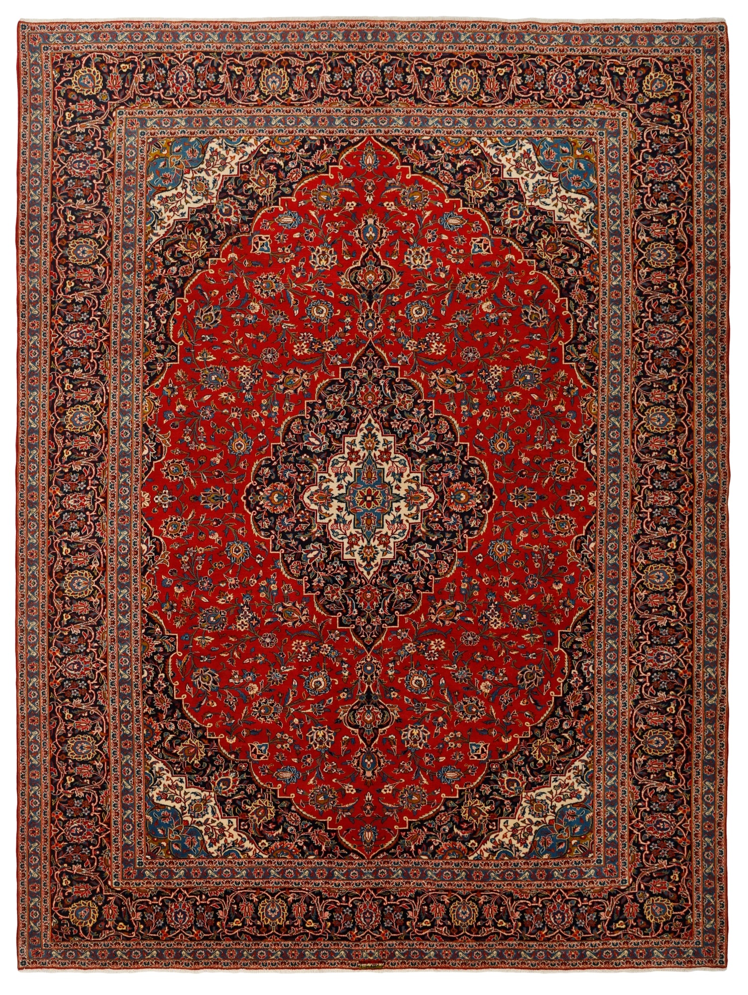 MY-RUG Teppich "Keshan" Zentrales Medaillon, Handgeknüpft