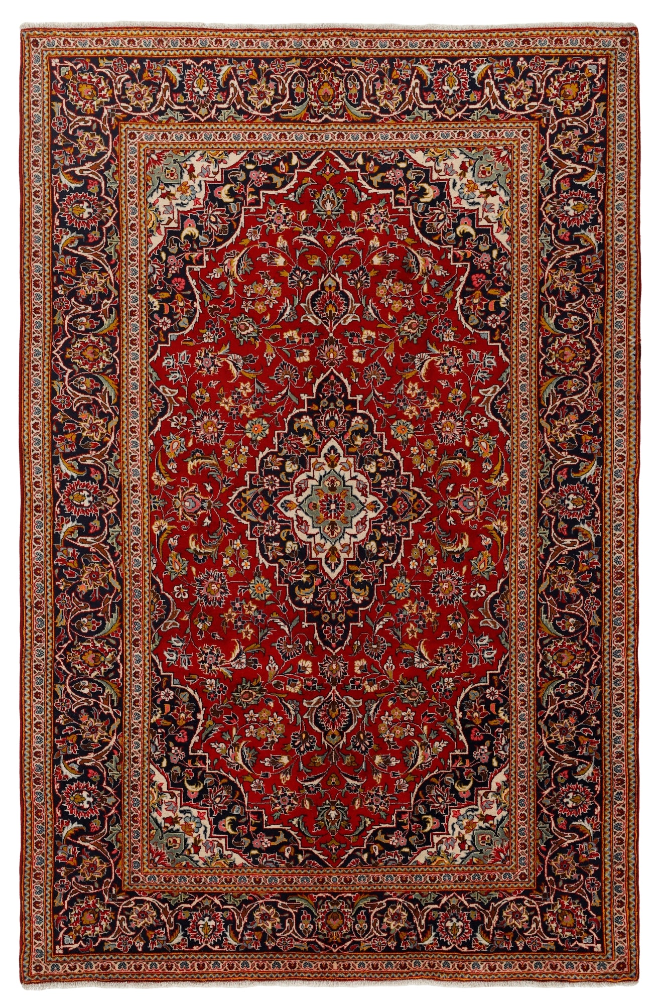MY-RUG Teppich "Keshan" Zentrales Medaillon, Handgeknüpft