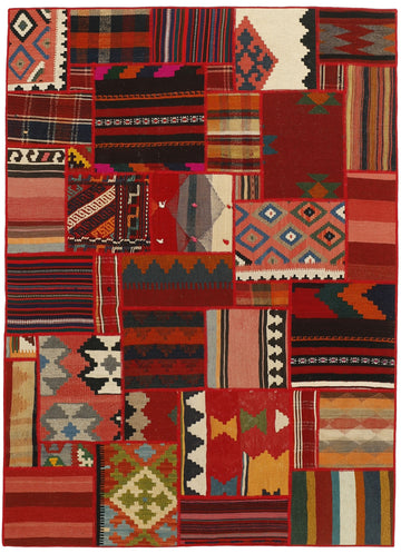 MY-RUG Teppich "Modern Patchwork " Geometrische Muster, Handgeknüpft