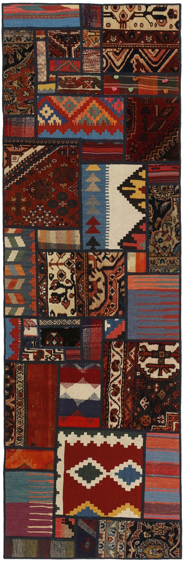MY-RUG Teppich "Modern Patchwork " Geometrische Muster, Handgeknüpft