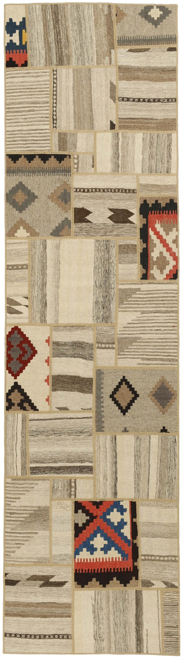MY-RUG Teppich "Modern Patchwork " Geometrische Muster, Handgeknüpft