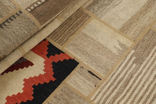 MY-RUG Teppich "Modern Patchwork " Geometrische Muster, Handgeknüpft