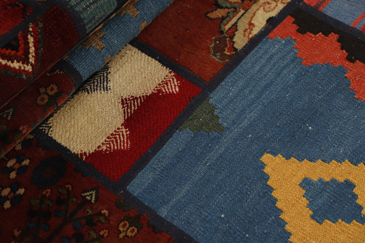 MY-RUG Teppich "Modern Patchwork " Geometrische Muster, Handgeknüpft