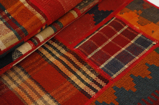 MY-RUG Teppich "Modern Patchwork " Geometrische Muster, Handgeknüpft