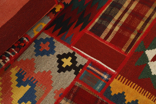 MY-RUG Teppich "Modern Patchwork " Geometrische Muster, Handgeknüpft