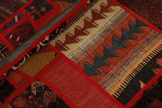 MY-RUG Teppich "Modern Patchwork " Geometrische Muster, Handgeknüpft