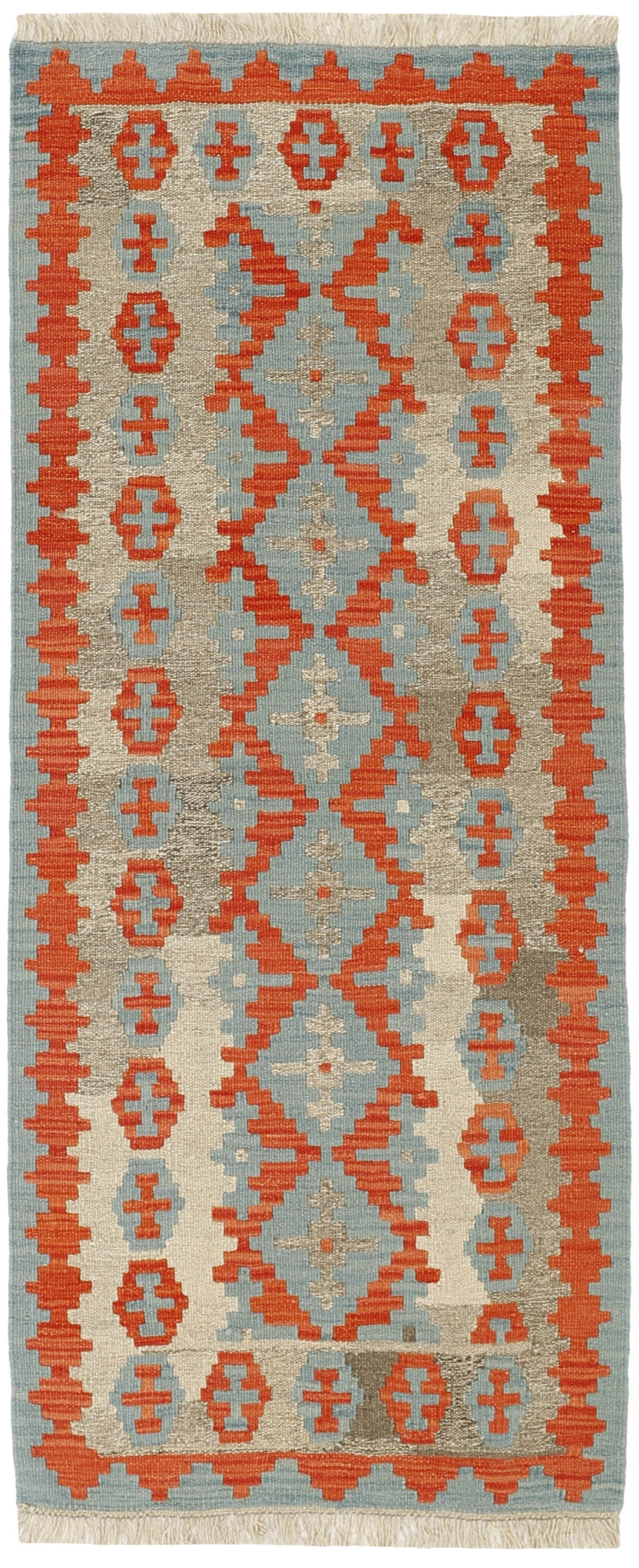 MY-RUG Teppich "Kelim" Rauten-& Diamantmuster, Handgewebt
