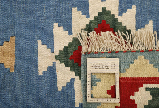 MY-RUG Teppich "Kelim" Rauten-& Diamantmuster, Handgewebt