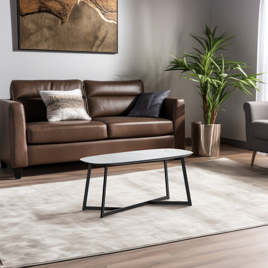 Couchtisch Poseidon, 90x40x40cm Dunkles Mamordekor