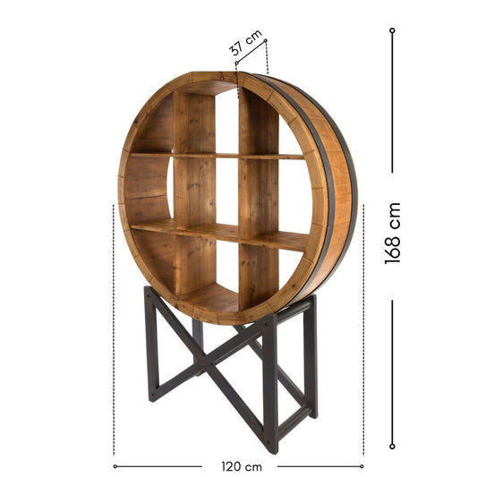 Rundes Standregal "Willa"