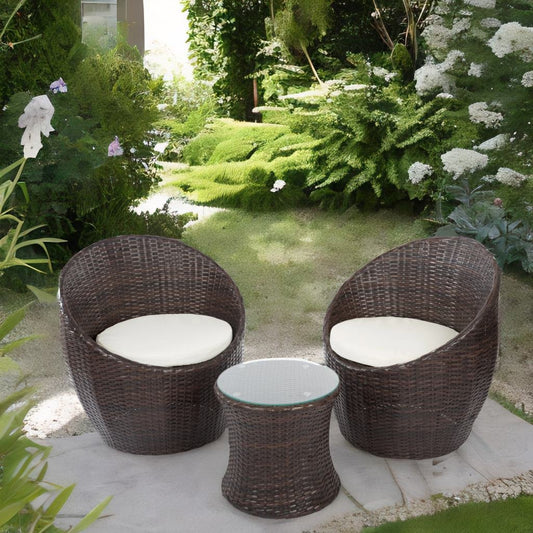 Garten Sitzgruppe "Rolf" bestehend aus 2 Sesseln und 1 Tisch