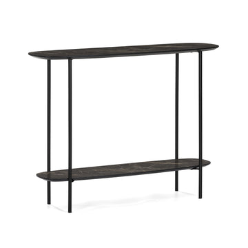 Konsolentisch Ares, 100x30x75, dunkles Mamordekor