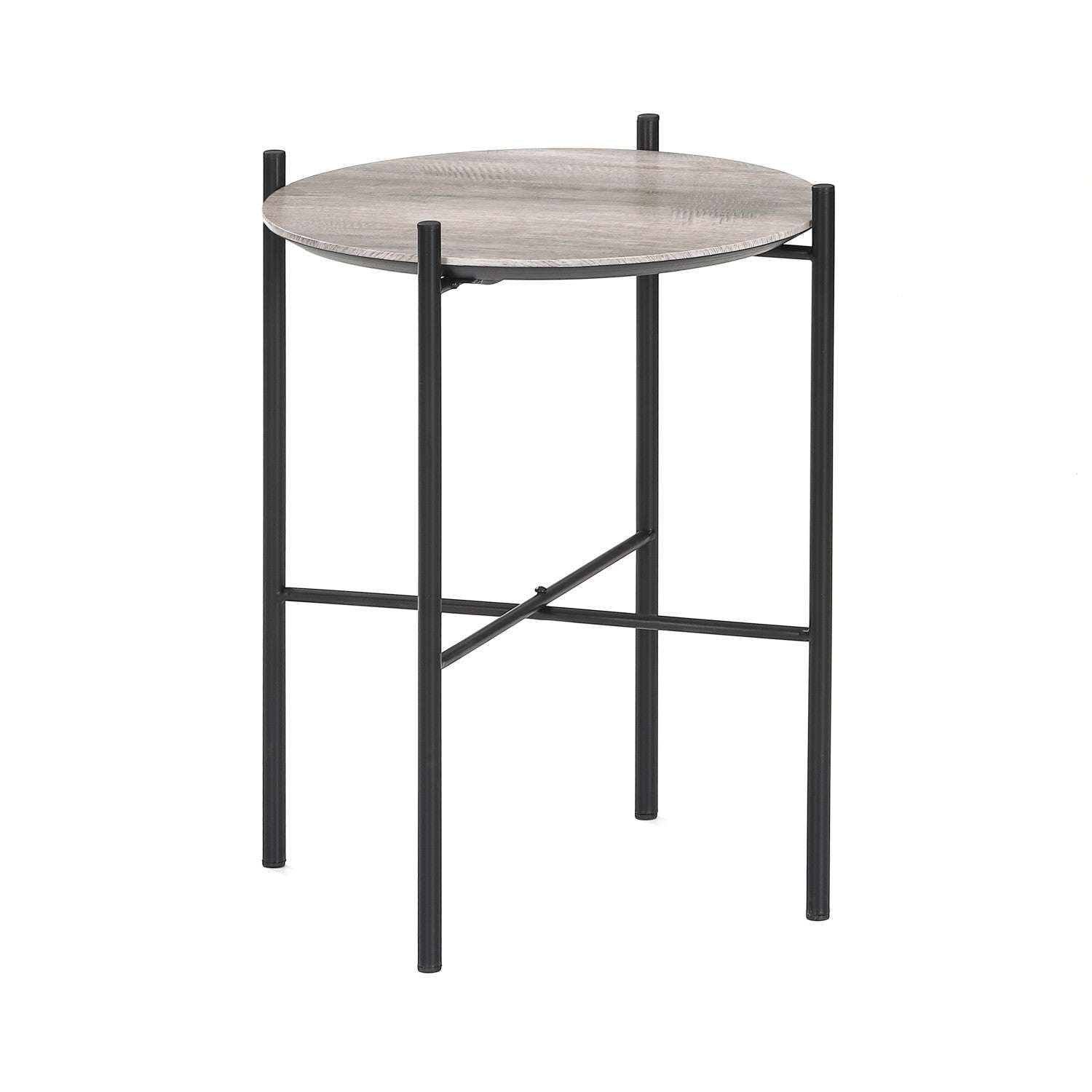 Beistelltisch Artemis 43x43x53cm, in moderner heller Eichenoptik