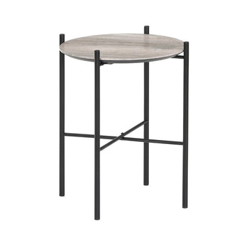 Beistelltisch Artemis 43x43x53cm, in moderner heller Eichenoptik