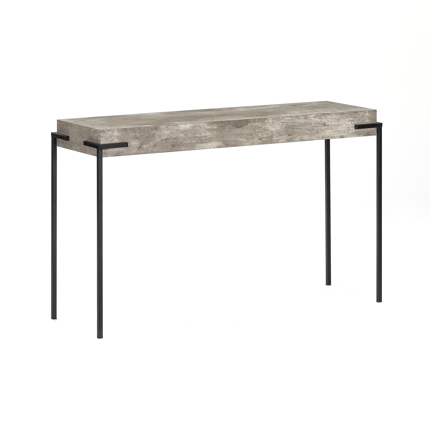 Konsolentisch Herres, 120x35x75cm in industrieller Betonoptik