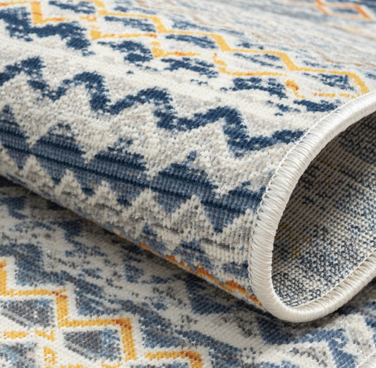 MY-RUG "Anjali" Flachgewebter Teppich mit Muster