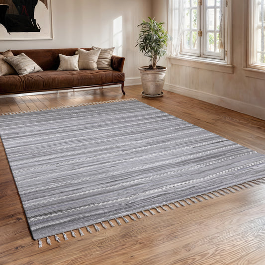 MY-RUG Chindi "Nandini", Fleckerl Teppich, aus recycelten Baumwollresten, handgewebt